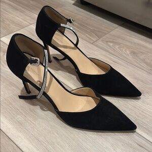 Ann Taylor Black Sculptural Heels